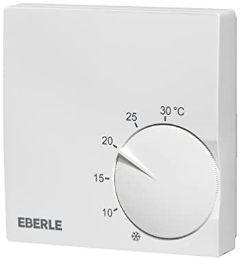 Eberle Raumregler Aktivweiß (extra Flach, Temperaturregler von 5 - 30 Grad) 131110151600