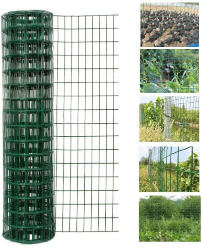 Geflügelnetz Poultry Net 25 mtr. 90 cm hoch,Grün Maschendrahtzaun 7,5 x 10 cm