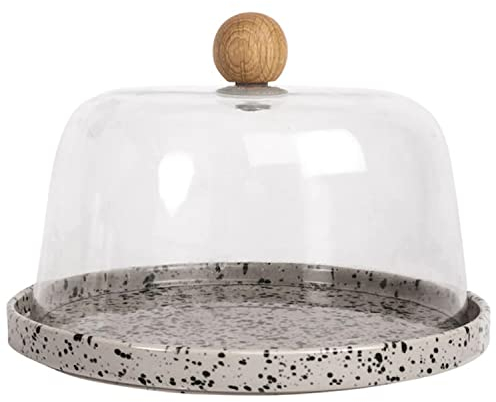 Sagaform 5018331 Käseglocke, Steingut-Glas