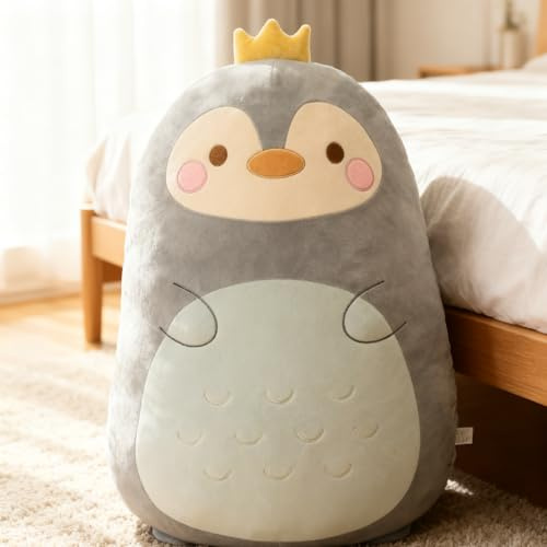 Gisqis Pinguino Peluche Cuscino Lungo Doudou Pinguini Pillow Peluches Kawaii Peluche Animali Cuscini Peluches Pupazzo Pupazzi Compleanno Regalo Ragazza Bambina Neonati