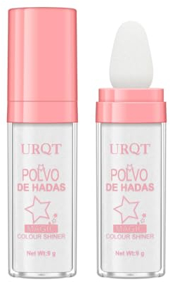 Polvo De Hadas Fairy Highlighter Patting Powder Face Body Brightens Blusher Waterproof Smooth Highlighter Festival Party Makeup (1, # 01 White Moonbeam, 01)