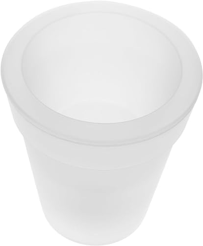 Bivwopei Lot de 3 pots de fleurs lumineux à énergie solaire, pots de fleurs LED, fleurs de décoration d'intérieur, jardinières d'intérieur et d'extérieur