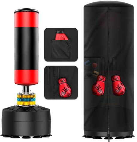 NZQXJXZ Vergrößerte Boxsack-Abdeckung, wasserdichte Boxsack-Schutzhülle, um Schweren Boxsack Freistehend im Freien für Besseren Schutz zu Befestigen