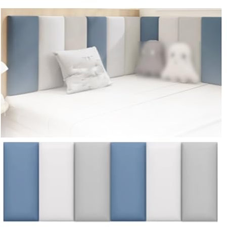 Cuscino Da Parete Autoadesivo, Adesivi Da Parete Con Borsa Morbida 20x50 Cm, Spessore 3 Cm Pannelli Testiera Autoadesivi 3 Pezzi/6 Pezzi/9 Pezzi, For Camere Da Letto Sala Giochi Cameretta For Bambini(