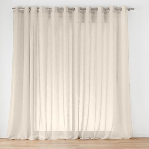 Douceur d'Intérieur, Tenda con occhielli (400 x 240 cm) Carlino lino Tessuto in voile