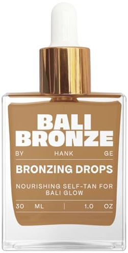 BALI BRONZE Bronzing Drops – Selbstbräunungs-Tropfen für Gesicht mit Kokos- und Arganöl – Mischbar mit Tagespflege – Natürlicher Glow ohne UV – 30 ml