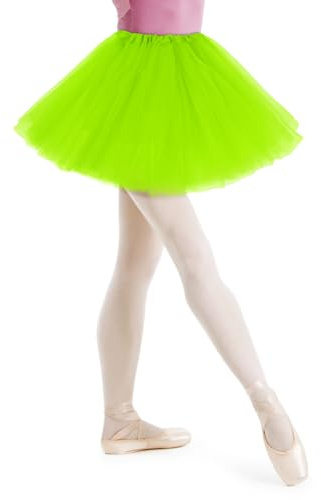 AYBUY Jupe Tutu pour Femme,3 Couches Jupe en Tulle Rétro Années 80 Fête Halloween Carnaval Costume,Tutu Rétro Accessoire Fluo Danse Habiller Soirée Jupette Danse Classique Princess