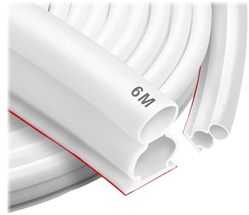 6 mGuarnizione PerFinestre,10 * 15 mm,Guarnizioneper porta autoadesiva, Guarnizione in gomma per porta,Guarnizione per finestre impermeabile,utilizzato per sigillare fessure in porte e finestre.