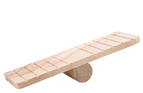 HERCHR Plataforma de balancín de Madera para Animales pequeños, Puente de balancín de Madera para Mascotas pequeñas para hámster jerbo Chinchilla