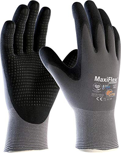 BIG Arbeitsschutz Guante de montaje MaxiFlex Endurance 2456 Nylon Tamaño: 8 gris/negro Contenido: 12 pares EN 388 Cat.II