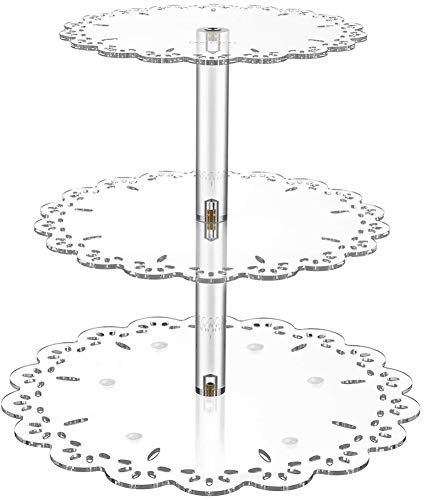 Queta Alzata per Dolci e Frutta Transparente Alzatina per Dolci Torte Cupcake Alzata per Caramelle Matrimonio Buffet Festa