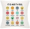 Inspirational Quote It is Okay to Feel Emotion Feelings Cushion Cover 18x18 Inch for Teens Kids Mental Health Themed Decor for Home Playroom School Psychology Therapist Office(IT IS OKAY TO FEEL)