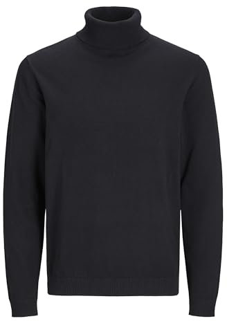 JACK & JONES Male Rollkragenpullover Einfarbig Rollkragenpullover