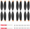 Pizsieat 8 Paar Propeller für DJI Mini 2, Mini SE, Ersatzpropeller für DJI Mavic Mini 2 / Mini SE, Propeller Ersatzklingen für DJI Mavic Mini 2 Geringes Gewicht Geräuscharm Stabiles Flugdrohnenzubehör