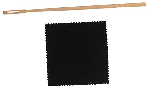 ibasenice Pulitore Per Flauto Kit Di Pulizia Spugna e Bacchetta Per Pulizia Dei Strumenti Musicali Panno Per Del Flauto Asta Per