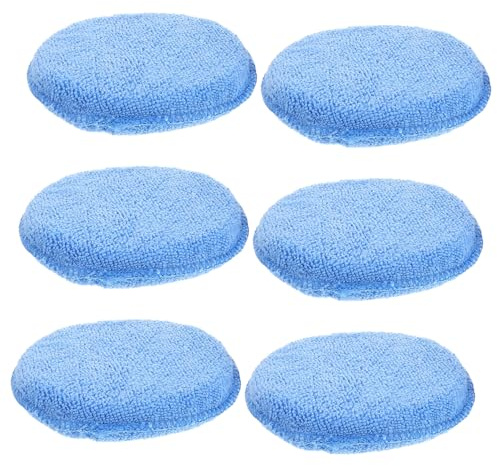 Sosoport 6piezas Herramientas para Encerar Automóviles Kit De Almohadillas para Pulir Coches Esponja De Pulido Manual para Aplicar Cera Detalles De Autos El Garaje