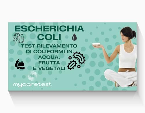 MyCare 2 Test per rilevamento tracce Escherichia Coli e Coliformi in acqua, frutta e vegetali