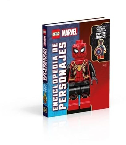 LEGO Marvel Enciclopedia de personajes: (incluye una minifigura exclusiva del Capitán América)