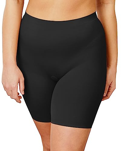 Maidenform womens Cover Your Bases Smoothing Short Dm0035 shapewear half slips, Black, X-Large US