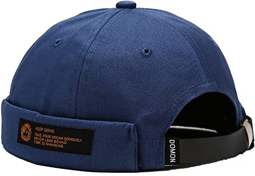 DURINM Docker Cap Seemannsmütze Docker Mütze Trawler Fischer Mütze Ohne Schirm Rollmütze Watch Cap Commando Work Beanie Corduroy Docker Leon Brimless Hat Rolled Cuff Harbour Hat