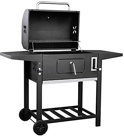 Barbacoa de carbón en Barril, Parrilla para Barbacoa al Aire Libre, Parrilla Grande para Barbacoa, Parrilla de carbón en Barril para Barbacoa, Parrilla para cocinar con Acabado esmaltado Res