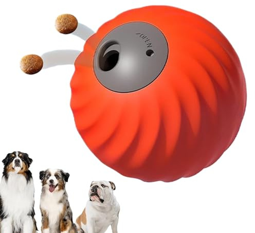 Pelota de Comida para Perros 2 en 1, Bola de alimentación Lenta para Mascotas, dispensador de golosinas para Mascotas para estimulación Mental, Ejercicio, Interior, Exterior, del aburrimiento