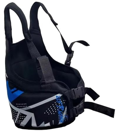 Okiyakusama Karting Rib Protector Vest for Adults, Adjustable Chest Protection, Lightweight, Sweat-Wicking, Shock-Absorbing, for Men And Women, Leisure Activities , Blue