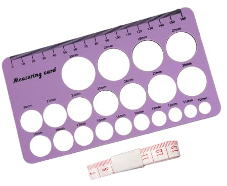Appareil de mesure facile pour mamelon avec guide de bride double face CM en marquage pour le confort de la lactation Guide des tailles du mamelon post-partum