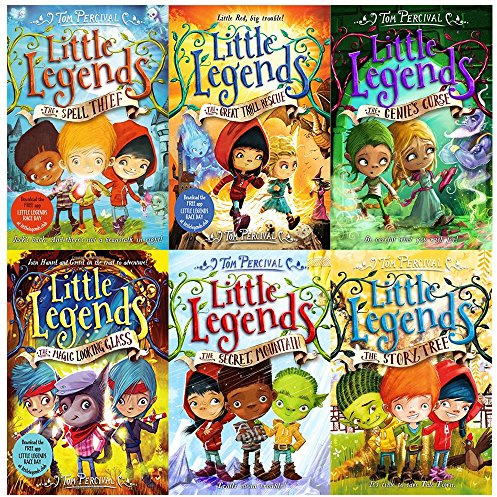 little legends collection 6 books set (the spell thief, the great troll rescue, the genie's curse, the magic looking glass, the secret mountain, the story tree)
