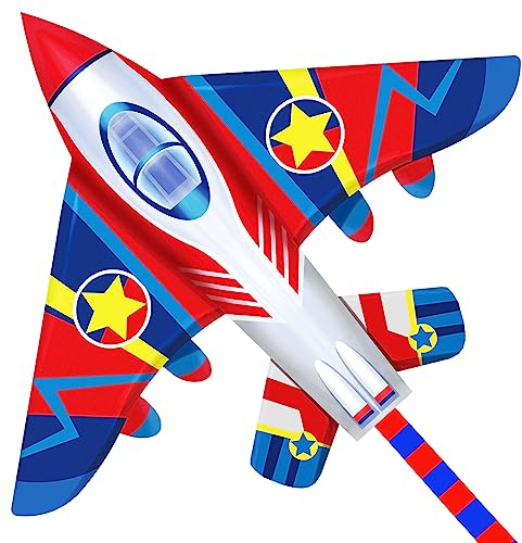 Drachen HUGE Fighter Plane Kite für Kinder und Erwachsene