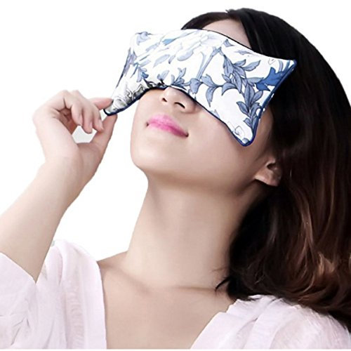 Millya Silk Lavender Aromatherapy Eye Pillow Floral Print Yoga Stress Relief Eye Bag