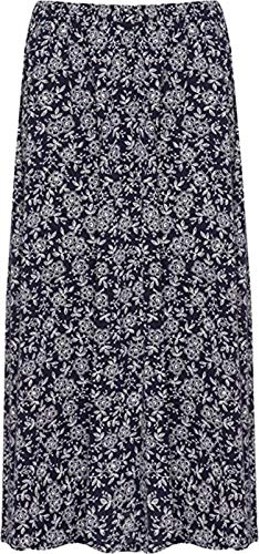 WearAll Jupe évasée pour femme avec motif imprimé Taille élastique - - 50