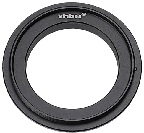 vhbw 49 mm Retroadapter kompatibel mit Olympus OM-D E-M1, OM-D E-M10 Kamera - Umkehrring für 49 mm Objektiv