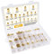 Faankiton 480PCS Threaded Insert Knurled Nuts, M2 M2.5 M3 M4 M5 M6 Knurled Brass Nuts, Brass Insert Nuts, Female Threaded Internal Press-in Insert Nuts, 20 Sizes Insert Embedment Nuts for 3D Printer