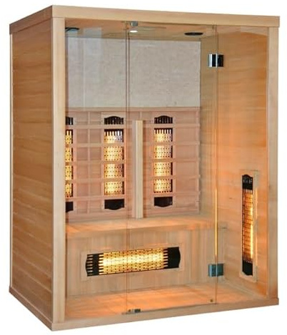 Bagno Italia Sauna a infrarossi 150x110 cm altezza 190 cm per 2 persone multifunzione cromoterapia profumoterapia