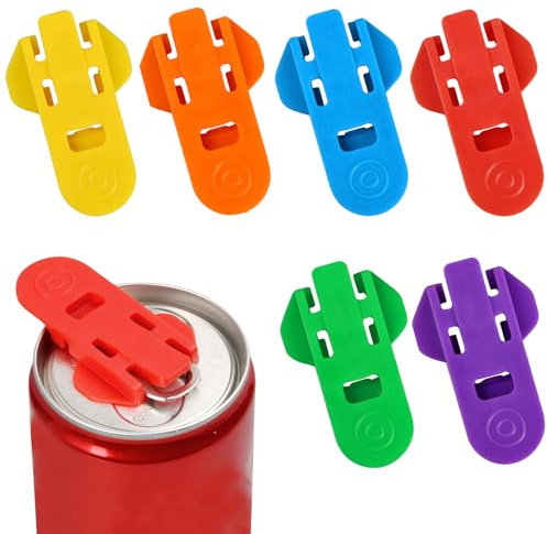 6 Pezzi Colore Apriscatole Manuale, Gadget Cucina Per Aprire Lattine Di Birra E Bibite Riutilizzabile Apriscatole Portatile Per Lattine Di Alluminio Cola, Birra, Soda, Bevande Protezione Unghie