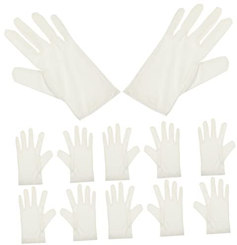 HOMSFOU Mikrofasertuch Handschuhe Für Schmuckinspektion Staubdichte Und Antistatische Handschuhe Für Juweliere Uhren Und Brillenreinigung Im Set