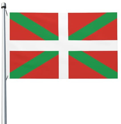 Bandiera Del Paese Basco Bandiera 3x5 Ft Divertente Giardino Bandiere Per Estivo Esterno Senza Asta Bandiera Poliestere Banner Decorativo