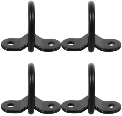 Cabilock 4pezzi Anelli Di Ancoraggio Per Rimorchio Ganci Di Carico Pesante Per Camion Con Viti Per Fissaggio Merci e Trasporto Sicuro