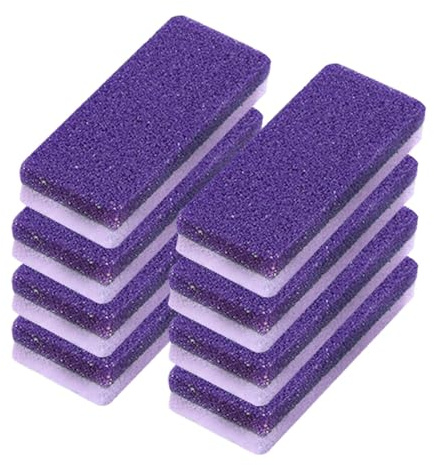 8 Packs Foot Pumice Stone, Double Sided Foot Scrub, Effective Feet Scrubber for Feet Hard Skin Callus Remover and Scrubber, Dead Skin Exfoliating Pedicure Tool for Silky F-EET