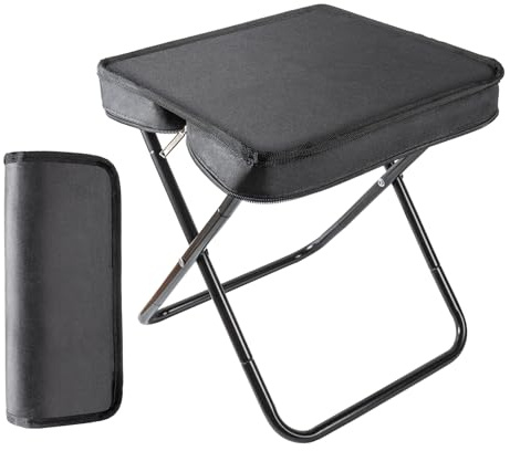 TAGMEIU Folding Stool, 30×28×30cm Camping Stool, Lightweight and Foldable Portable Seat, Suitable for Outdoor Camping, Fishing, Picnicking, and Hiking, Supports Up to 120 kg