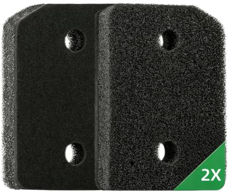 GETRWLBN Torkfilter för Miele T1 9164761-2 x filter för torktumlare och värmepumptork – 207 x 157 x 30 mm svampfilter torkningsreservdelar skumfilter svamp fin/grov