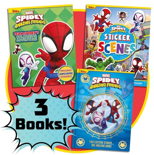 Marvel Spidey and his Amazing Friends Story, Colouring and Activity Book Set