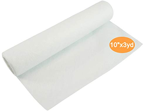 New brothread Wash Away (Wasserlösliche) Maschinen Stickvlies 10x3 Yd/Rolle - Leichtem Gewicht 40gm (1.5oz) - Kann in verschiedene Größen geschnitten werden für Maschinensticken und Handnähen