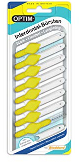 OPTIM Interdentalbürsten 8er Packung, gelb 0,7mm Größe 4
