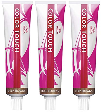3er Wella Professionals Color Touch 3/0 Dunkelbraun 60 ml