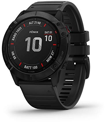 Garmin Fenix 6X Multisport GPS Smartwatch 010-02157-10 (Renewed)