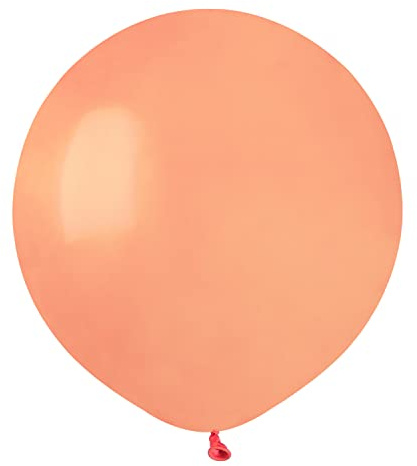 Kuvert 25 st naturliga latexballonger av högsta kvalitet G150 (Ø 48 cm/19 tum) persikorosa