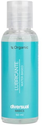 Diversual Lubricante Base Agua, Insípido, Incoloro, Inodoro, Duradero (60 ml)