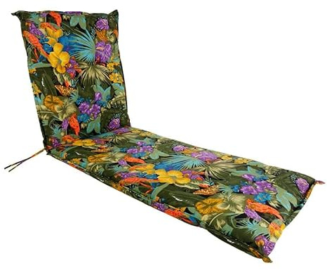 Spetebo Solsängskudde 190 x 60 cm - Amazon - Universellt kudde för trädgårdssängar - Solsängskudde Solstolsskudde Liggkudde Solsängsöverdrag med färgglada tropiska blommor